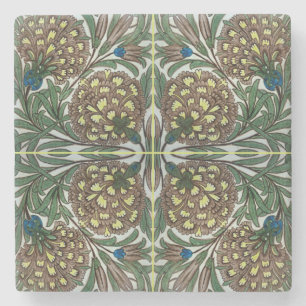 Dessous-de-verre En Pierre Vieille conception victorienne botanique