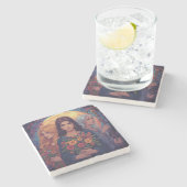 Dessous-de-verre En Pierre Vierge Mère Crone (Côté)