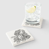 Dessous-de-verre En Pierre Vierge Zodiac (Côté)