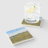 Dessous-de-verre En Pierre Vignoble Napa Valley California (Côté)