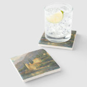 Dessous-de-verre En Pierre Villa de lac (Côté)