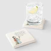 Dessous-de-verre En Pierre Vin drôle (Côté)