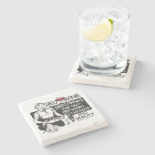 Dessous-de-verre En Pierre Vin rouge (Côté)