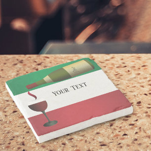 Dessous-de-verre En Pierre Vin Rouge Poulé