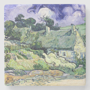 Dessous-de-verre En Pierre Vincent van Gogh   a couvert des cottages de