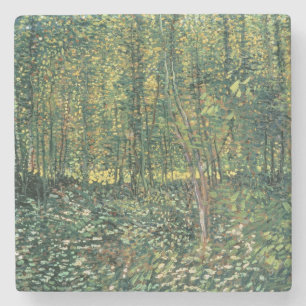 Dessous-de-verre En Pierre Vincent van Gogh   Arbres et sous-bois, 1887