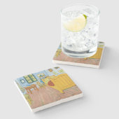 Dessous-de-verre En Pierre Vincent Van Gogh - Chambre de Vincent à Arles (Côté)