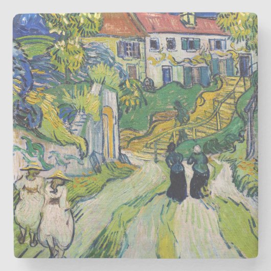 Dessous-de-verre En Pierre Vincent van Gogh - Escalier à Auvers (Devant)