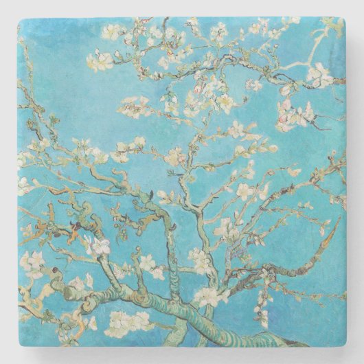Dessous-de-verre En Pierre Vincent van Gogh - Fleur d'amandes (Devant)