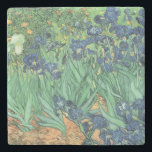 Dessous-de-verre En Pierre Vincent van Gogh | Irises, 1889<br><div class="desc">Irises,  1889 | par Vincent van Gogh | Lieu de l'art : J. Paul Getty Museum,  Los Angeles,  États-Unis | Artiste néerlandais | Numéro de collection d'images : BAL40070</div>