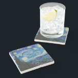 Dessous-de-verre En Pierre Vincent Van Gogh La Nuit étoilée<br><div class="desc">Vincent Van Gogh's The Starry Night Detail</div>
