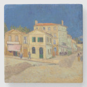 Dessous-de-verre En Pierre Vincent van Gogh - Maison Jaune / Rue (Devant)