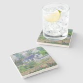 Dessous-de-verre En Pierre Vincent van Gogh - Maisons à Auvers (Côté)