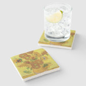 Dessous-de-verre En Pierre Vincent van Gogh - Vase avec quinze tournesols (Côté)