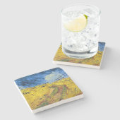Dessous-de-verre En Pierre Vincent van Gogh - Wheatfield with Crows (Côté)
