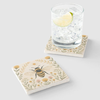 Dessous-de-verre En Pierre Vintage abeille botanique