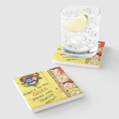 Dessous-de-verre En Pierre Vintage Christmas Cheval (Côté)