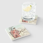 Dessous-de-verre En Pierre Vintage Fairy Tale Princess Whimsical Storybook (Côté)