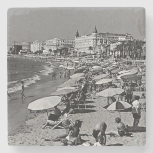 Dessous-de-verre En Pierre Vintage France Cannes la plage