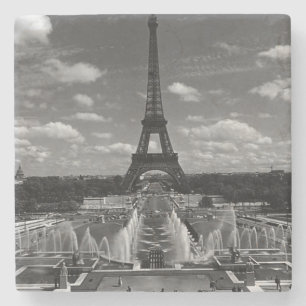 Dessous-de-verre En Pierre Vintage France Paris Fontaines Tour Eiffel