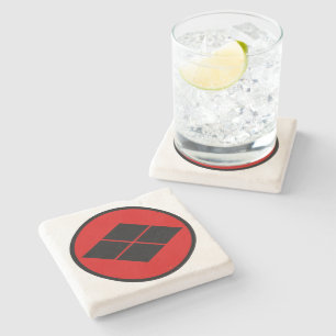 Dessous-de-verre En Pierre Vintage noir rouge Takeda Japon Mon art oriental