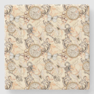 Dessous-de-verre En Pierre Vintage Victorian Shabby Chic Country Motif