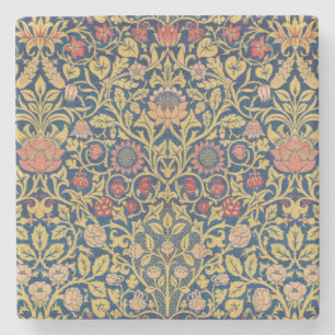 Dessous-de-verre En Pierre Violet brillant et ancolie (par William Morris)