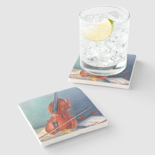 Dessous-de-verre En Pierre Violín (Côté)