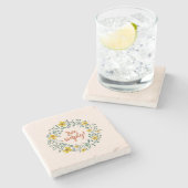 DESSOUS-DE-VERRE EN PIERRE VIVRE SIMPLEMENT ! (Côté)