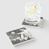 Dessous-de-verre En Pierre Vladimir Lenin et Joseph Staline (Côté)