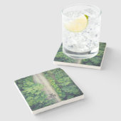 Dessous-de-verre En Pierre Voies de train (Côté)