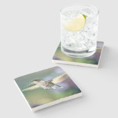Dessous-de-verre En Pierre Vol de colibri (Côté)