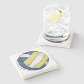 Dessous-de-verre En Pierre Volley-ball (Côté)