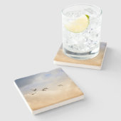 Dessous-de-verre En Pierre Vols d'oiseaux (Côté)