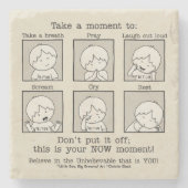 Dessous-de-verre En Pierre Votre instant (Devant)