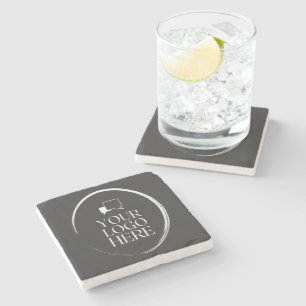 Dessous-de-verre En Pierre Votre logo ici Moderne
