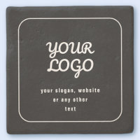 Votre Logo & Slogan ou autre texte | Noir et blanc