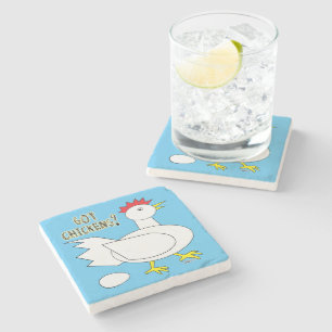 Dessous-de-verre En Pierre Vous avez des poulets ?