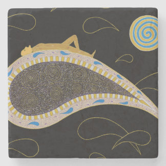 Dessous-de-verre En Pierre Voyage de nuit - Dessous de verre en pierre de mar