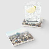 Dessous-de-verre En Pierre Vue aérienne de Boston 2 (Côté)