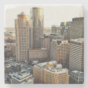 Dessous-de-verre En Pierre Vue de Boston