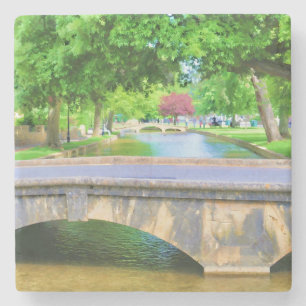 Dessous-de-verre En Pierre Vue de Bourton sur l'eau