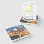 Dessous-de-verre En Pierre Vue du centre de ville (Côté)