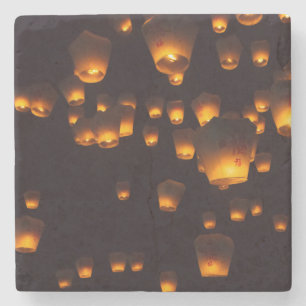 Dessous-de-verre En Pierre Vue nocturne des Sky Lanterns