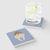 Dessous-de-verre En Pierre Walrus (Côté)