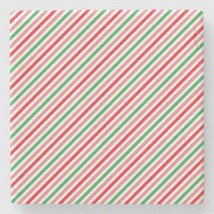 Dessous-de-verre En Pierre Watermelon Summer Stripes Motif-56206