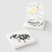 Dessous-de-verre En Pierre Weight Held in Place (Côté)