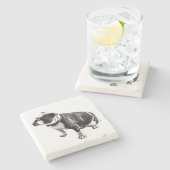 Dessous-de-verre En Pierre Weight Held in Stillness (Côté)