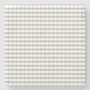 Dessous-de-verre En Pierre White Pearl Motif gris gris élégant Décor Cadeau