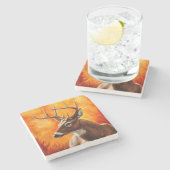 Dessous-de-verre En Pierre Whitetail Deer (Côté)